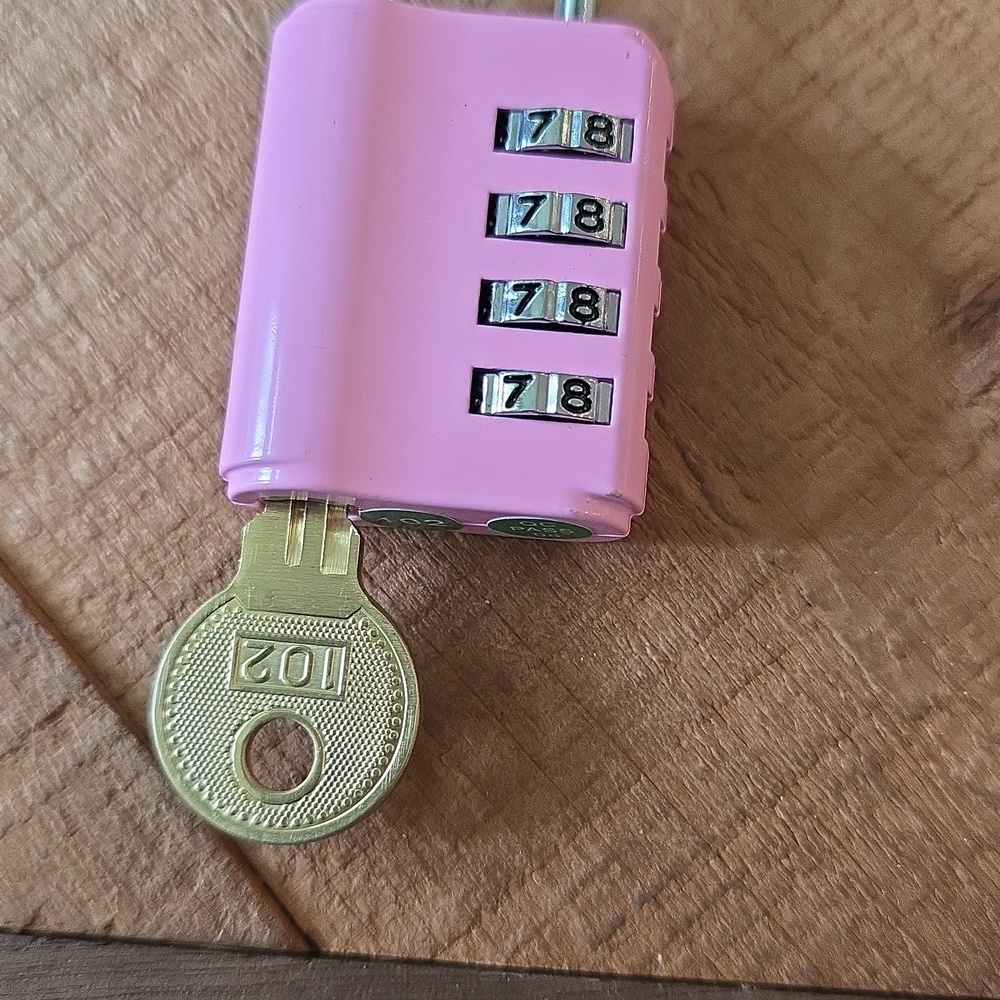Pink Combination Lock - Picture 2 of 5